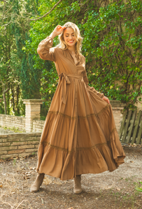 J - Vestido Maxi MOCHA