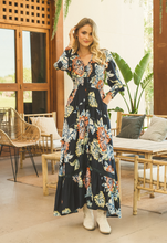 Carregar imagem no visualizador da galeria, J - Vestido Maxi MIDNIGHT BLOOM
