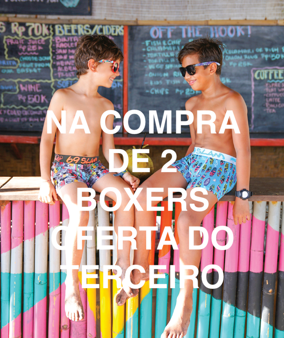 69S - Boxer Kids - Compre 2 OFERECEMOS o TERCEIRO